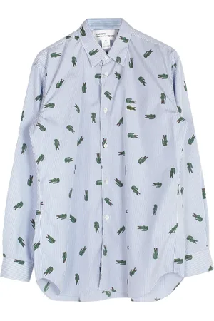 Comme des Garçons Koszule, Mężczyzna, Wielobarwność, L, Koszula z Logo Bawełniana Biała Długi Rękaw