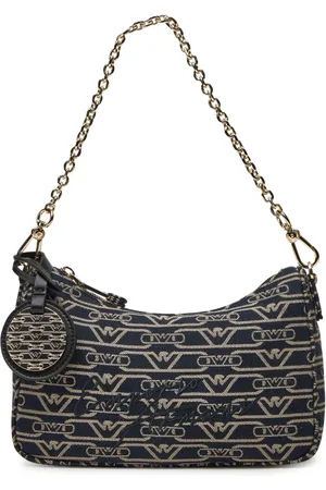 Emporio Armani Torebki, Kobieta, Niebieski, ONE SIZE, Bawełna, Mieszanka Materiałowa Bawełna Poliester Podszewka