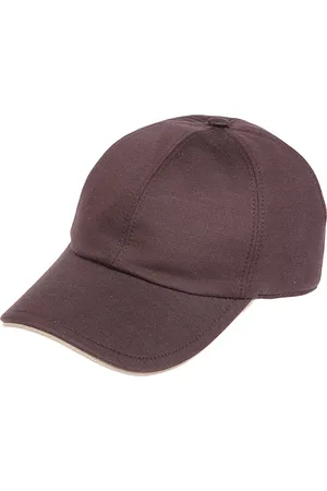 ELEVENTY Akcesoria, unisex, Fioletowy, ONE SIZE, Zamsz, Czapka Baseballowa z Dżerseju i Zamszu