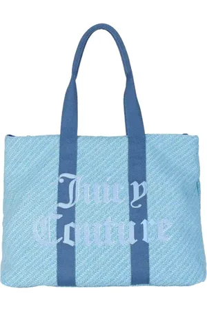 Juicy Couture Torebki, Kobieta, Niebieski, ONE SIZE, Daisy Cotton Woven Shopper Torba