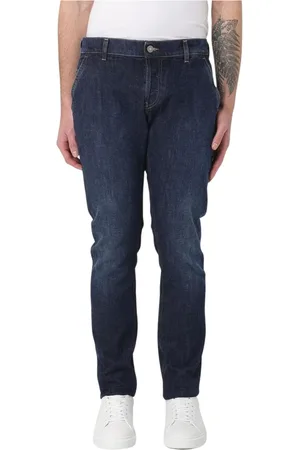 Dondup Jeansy, Mężczyzna, Niebieski, W36, Denim, Nowoczesne Straight Leg Jeansy dla Mężczyzn