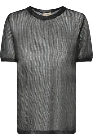 HERNO Koszulki, Kobieta, Czarny, L, Elegancki Czarny Sweter dla Kobiet