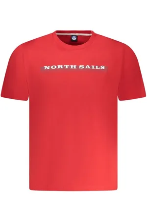 North Sails Koszulki, Mężczyzna, Czerwony, 2XL, Czerwony T-shirt z baweny dla mczyzn