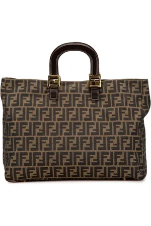 Fendi Pre-owned, Kobieta, brązowy, ONE SIZE, Skóra, Pre-owned Canvas totes