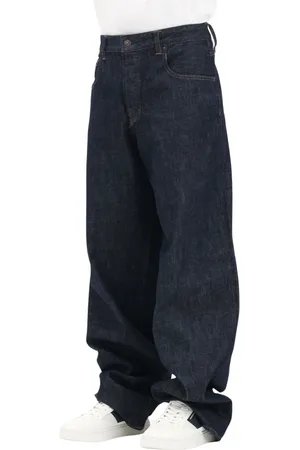Armani Exchange Jeansy, Mężczyzna, Niebieski, W34, Denim, Dżinsy z luźnym krojem