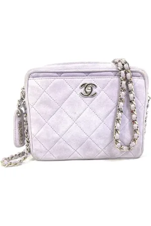 CHANEL Pre-owned, Kobieta, Fioletowy, ONE SIZE, Zamsz, Pre-owned Leather chanel-bags