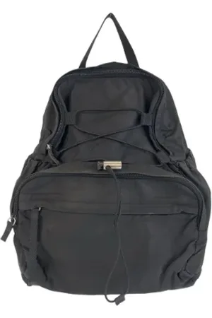 Prada Pre-owned, Kobieta, Czarny, ONE SIZE, Nylon, Pre-owned Canvas backpacks