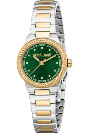 Roberto Cavalli Akcesoria, Kobieta, Szary, ONE SIZE, Elegant Quartz Analog Women