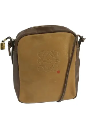 Loewe Pre-owned, Kobieta, brązowy, ONE SIZE, Skóra, Pre-owned skórzane torby na ramię