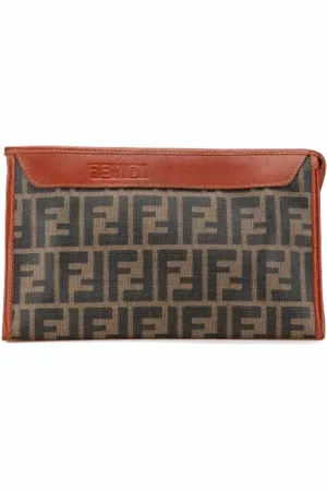 Fendi Pre-owned, Kobieta, brązowy, ONE SIZE, Skóra, Pre-owned Fabric clutches