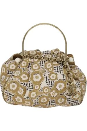 CHANEL Pre-owned, Kobieta, Beżowy, ONE SIZE, Pre-owned Canvas handbags