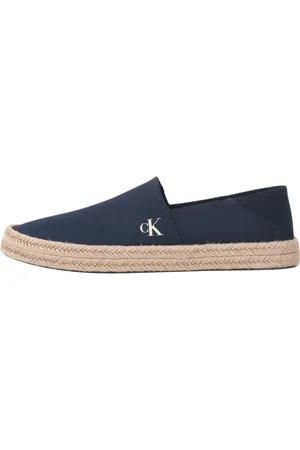 Calvin Klein Buty, Mężczyzna, Niebieski, 41 EU, Niebieskie Espadryle Męskie z Kanwy