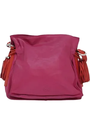 Loewe Pre-owned, Kobieta, Różowy, ONE SIZE, Skóra, Pre-owned skórzane torby na ramię