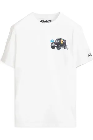 MC2 SAINT BARTH Koszulki, Mężczyzna, Biały, XL, T-shirt Cryptopuppets Gang z wzorem i logo