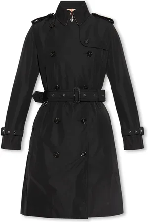 Burberry Płaszcze, Kobieta, Czarny, M, Trencz Kensington