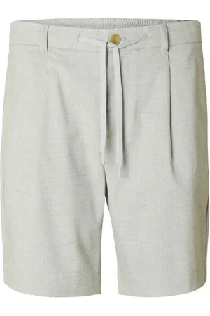 SELECTED Szorty, Mężczyzna, Biały, XL, Eleganckie Beżowe Szorty Męskie Lato