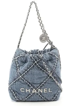 CHANEL Pre-owned, Kobieta, Niebieski, ONE SIZE, Denim, Pre-owned Denim chanel-bags