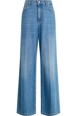 Liu Jo Jeansy, Kobieta, Niebieski, W30, Denim, Jeansyy Wide Flare z Denimu
