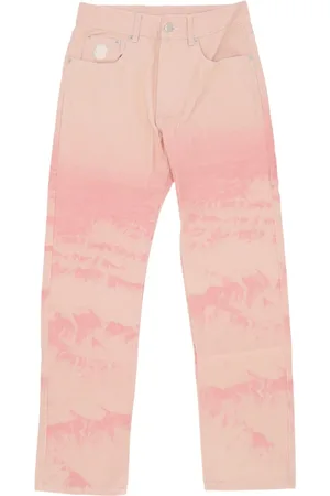 Billionaire Boys Club Jeansy, Mężczyzna, Różowy, W34, Denim, Mountain Print Astro Denim Pand Jeansy