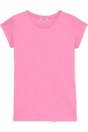 Oltre Koszulki, Kobieta, Różowy, XL, Bawełna, T-shirt z bandaną i pinezką