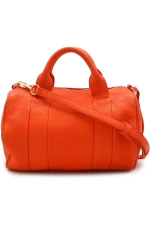 Alexander Wang Pre-owned, Kobieta, Pomarańczowy, ONE SIZE, Skóra, Pre-owned Skórzane torebki