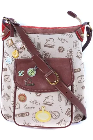 Loewe Pre-owned, Kobieta, brązowy, ONE SIZE, Skóra, Pre-owned skórzane torby na ramię