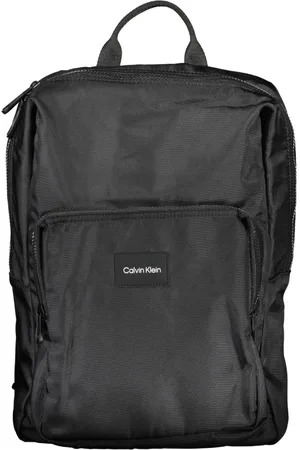 Calvin Klein Torebki, Mężczyzna, Czarny, ONE SIZE, Czarny Plecak na Laptopa z Regulowanymi Paskami