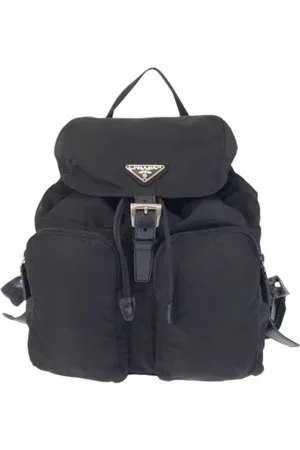 Prada Pre-owned, Kobieta, Czarny, ONE SIZE, Nylon, Pre-owned Canvas backpacks