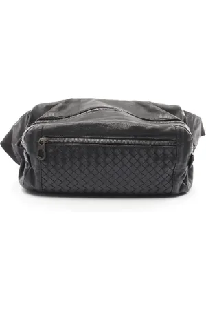 Bottega Veneta Pre-owned, Mężczyzna, Czarny, ONE SIZE, Skóra, Pre-owned skórzane torby na ramię