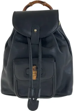 Gucci Pre-owned, Kobieta, Czarny, ONE SIZE, Skóra, Pre-owned Leather backpacks