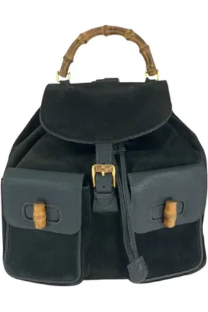Gucci Pre-owned, Kobieta, Czarny, ONE SIZE, Skóra, Pre-owned Leather backpacks