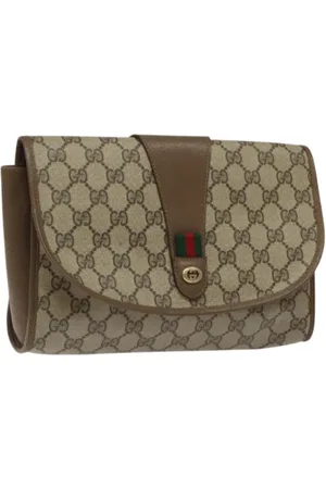 Gucci Pre-owned, Kobieta, Beżowy, ONE SIZE, Pre-owned Leather clutches