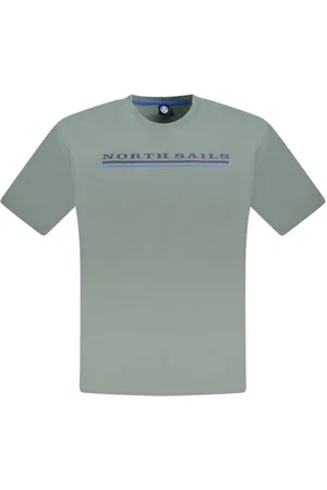 North Sails Koszulki, Mężczyzna, Zielony, S, Zielony T-shirt z bawełny