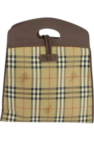 Burberry Pre-owned, Kobieta, Beżowy, ONE SIZE, Pre-owned Canvas handbags