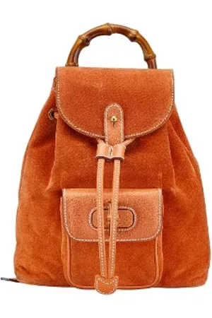 Gucci Pre-owned, Kobieta, Pomarańczowy, ONE SIZE, Skóra, Pre-owned Leather backpacks