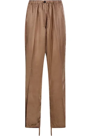 DRIES VAN NOTEN Spodnie, Kobieta, brązowy, M, Dym Regular Fit Casual Spodnie