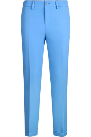 Liu Jo Spodnie, Kobieta, Niebieski, S, Różowe Spodnie Chino z Stretch Twill
