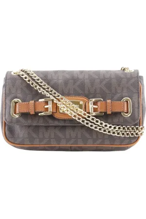 Michael Kors Pre-owned, Kobieta, brązowy, ONE SIZE, Pre-owned Canvas crossbody-bags