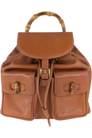 Gucci Pre-owned, Kobieta, brązowy, ONE SIZE, Skóra, Pre-owned Leather backpacks