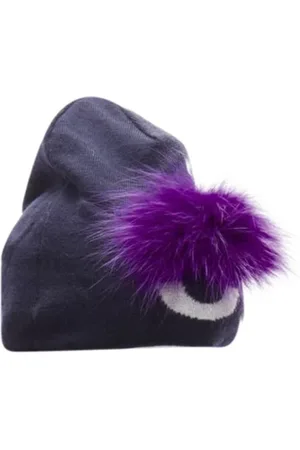 Fendi Pre-owned, Kobieta, Niebieski, ONE SIZE, Wełna, Pre-owned Wool hats