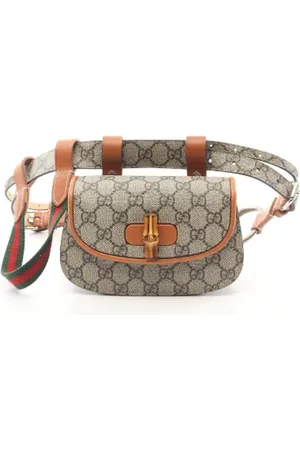 Gucci Pre-owned, Kobieta, Beżowy, ONE SIZE, Skóra, Pre-owned Canvas gucci-bags
