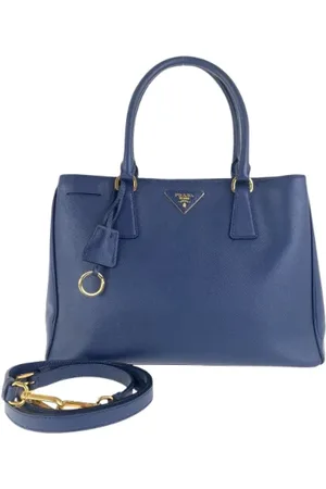Prada Pre-owned, Kobieta, Niebieski, ONE SIZE, Skóra, Pre-owned Leather totes