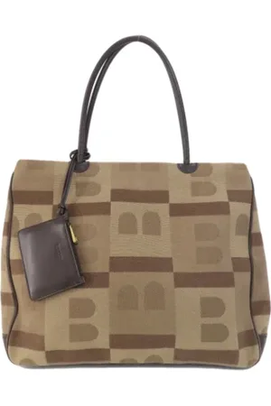 Bally Pre-owned, Kobieta, brązowy, ONE SIZE, Pre-owned Canvas totes