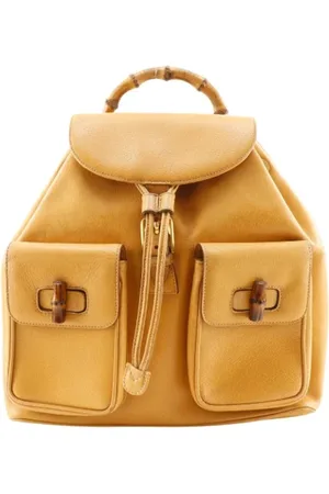 Gucci Pre-owned, Kobieta, Żółty, ONE SIZE, Skóra, Pre-owned Leather backpacks