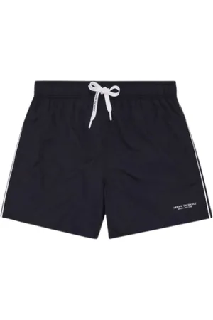Armani Exchange Stroje kąpielowe, Mężczyzna, Czarny, 2XL, Czarne szorty morskie regular fit