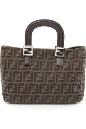 Fendi Pre-owned, Kobieta, brązowy, ONE SIZE, Skóra, Pre-owned Canvas totes