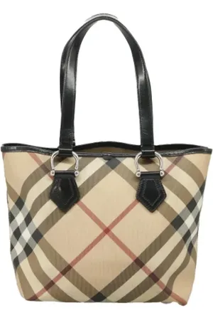 Burberry Pre-owned, Kobieta, Beżowy, ONE SIZE, Pre-owned Canvas handbags