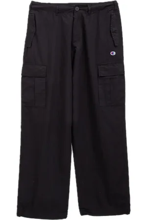 Champion Spodnie, Mężczyzna, Czarny, L, Vintage Bawełniane Spodnie Cargo