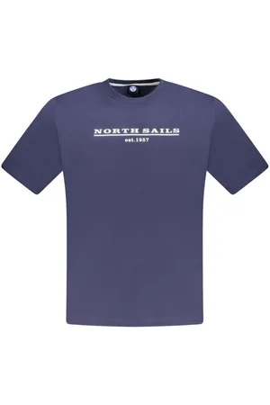 North Sails Koszulki, Mężczyzna, Niebieski, XL, Niebieski T-shirt z bawełny