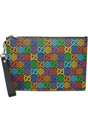 Gucci Pre-owned, Kobieta, Wielobarwność, ONE SIZE, Skóra, Pre-owned Canvas clutches